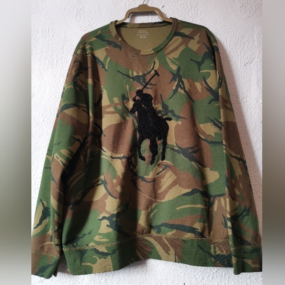Polo Ralph Lauren Other - Big Pony Polo Ralph Lauren Camo Sweatshirt Size XXL